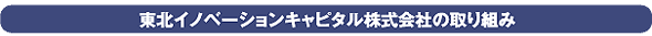 東北イノベーションキャピタル株式会社の取り組み