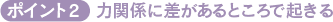 ポイント2 力関係に差があるところで起きる